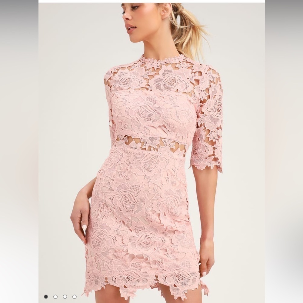 Lulus nwt a fine romance mini dress